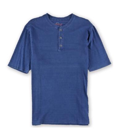Weatherproof Mens Textured Henley Shirt - L