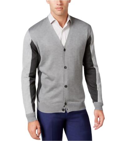 Ryan Seacrest Distinction Mens Colorblocked Cardigan Sweater - 2XL