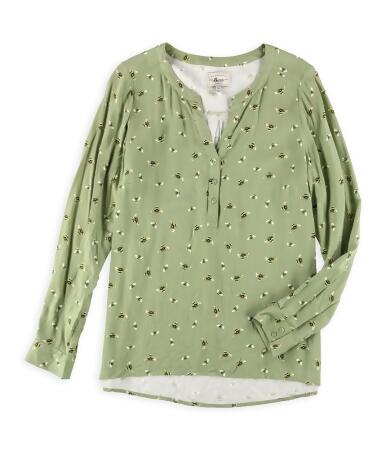 G.h. Bass Co. Womens Bee Print Pullover Blouse - M