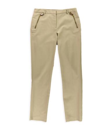 Charter Club Womens Gold Zip Casual Trousers - 6
