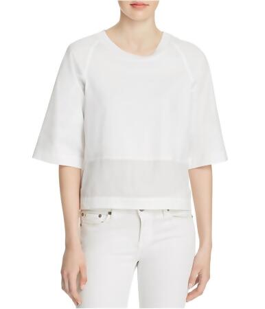 Dkny Womens Cropped Basic T-Shirt - S