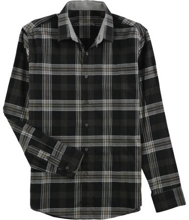 Tasso Elba Mens Plaid Button Up Shirt - S