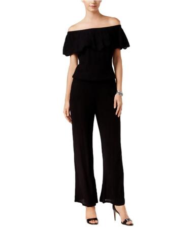 I-n-c Womens Embroidered Jumpsuit - L