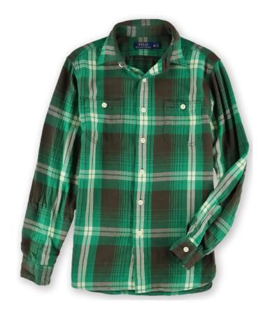 Ralph Lauren Mens Plaid Button Up Shirt - XS