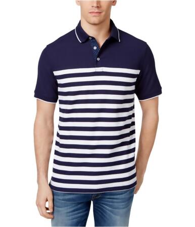 Club Room Mens Manchester Striped Rugby Polo Shirt - XL