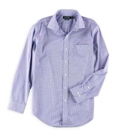 Ralph Lauren Mens Check Button Up Dress Shirt - 16 1/2