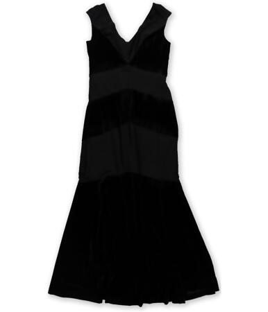 Ralph Lauren Womens Velvet-Trim Gown Dress - 10