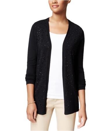 Charter Club Womens Embellished Cardigan Sweater - PM