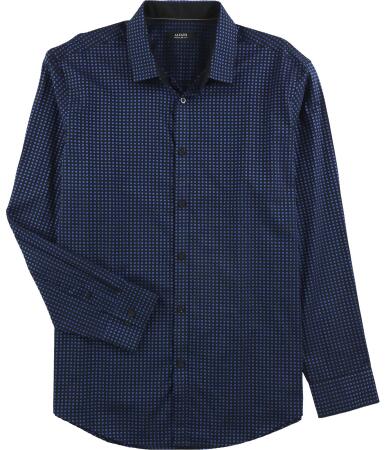 Alfani Mens Square Button Up Shirt - L