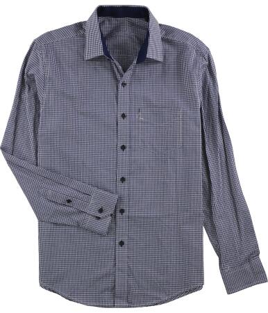Tasso Elba Mens Cornwall Plaid Button Up Shirt - S