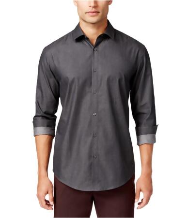 Alfani Mens Grid Button Up Shirt - Big 4X
