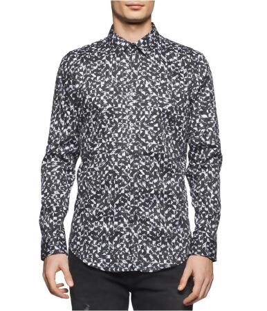 Calvin Klein Mens Geometric Button Up Shirt - XL