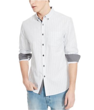 Kenneth Cole Mens Checked Button Up Shirt - M