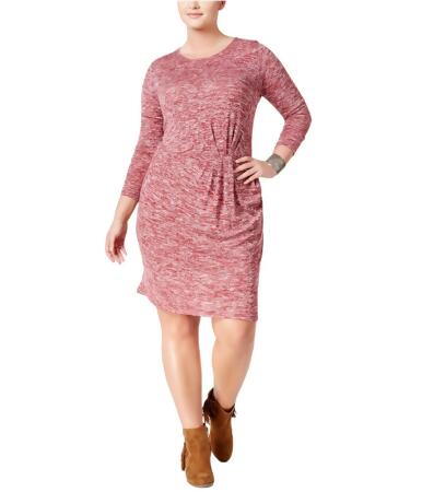 Love Squared Womens Twist-Front Sweater Dress - 2X