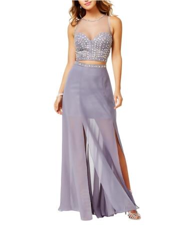 Say Yes To The Prom Womens Embellished Halter - 9/10