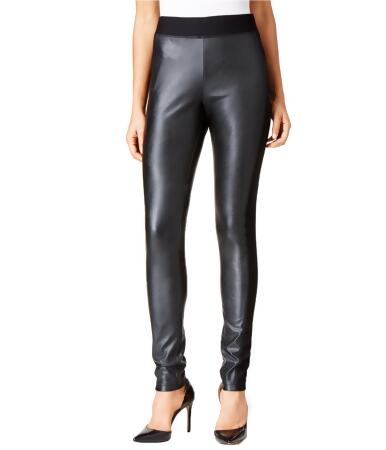 I-n-c Womens Faux Leather Casual Leggings - 2P