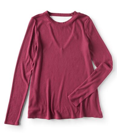 Aeropostale Womens Seriously Ribbed Pullover Blouse - L