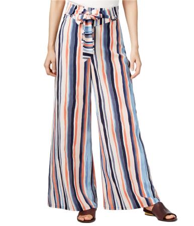 Bar Iii Womens Striped Casual Wide Leg Pants - S