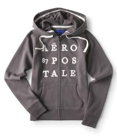 Aeropostale Womens Full-Zip Fleece Hoodie Sweatshirt - XS