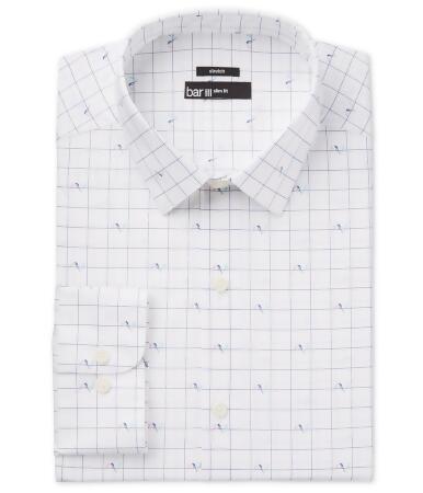 Bar Iii Mens Birds On The Wire Button Up Dress Shirt - 16 1/2