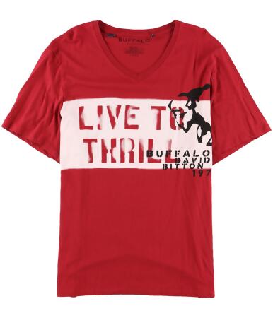 Buffalo David Bitton Mens Live To Thrill Graphic T-Shirt - 2XL