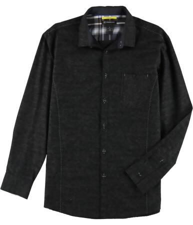 I-n-c Mens Slim Fit Space Dye Button Up Shirt - XL