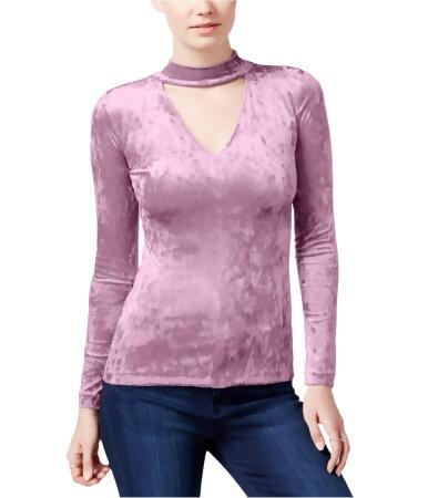 Bar Iii Womens Velvet Pullover Blouse - XS