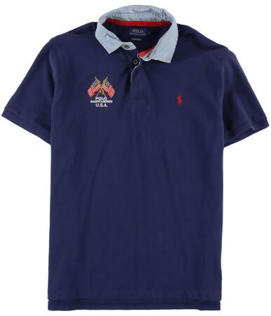 Ralph Lauren Mens Custom Fit Rugby Polo Shirt - L