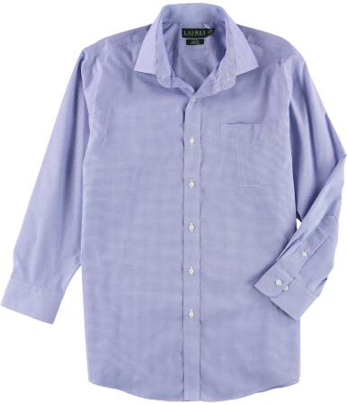 Ralph Lauren Mens Checkered Button Up Dress Shirt - 17