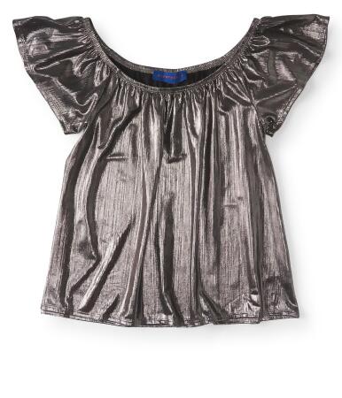 Aeropostale Womens Metallic Pullover Blouse - M