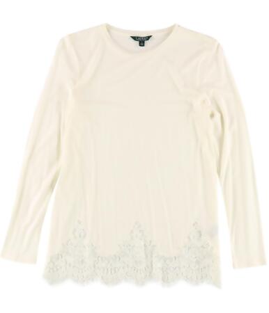 Ralph Lauren Womens Lace Pullover Blouse - XL