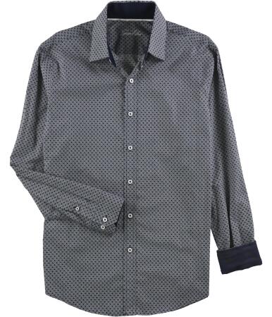 Tasso Elba Mens Printed Button Up Shirt - M