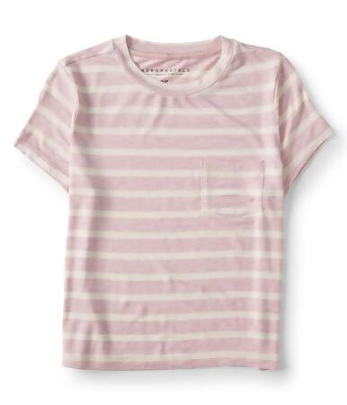 Aeropostale Womens Pocket Baby Basic T-Shirt - S