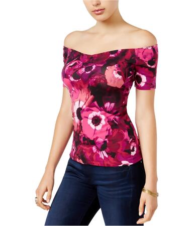 Guess Womens Teri Floral Pullover Blouse - M