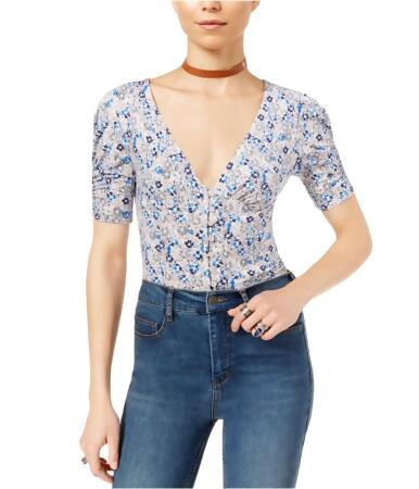 Free People Womens Hollywood Printed Pullover Blouse - S