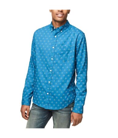 Aeropostale Mens Printed Button Up Shirt - M