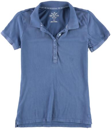 Aeropostale Womens Faded Blues Polo Shirt - XS