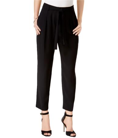 Bar Iii Womens Belted Straight Casual Wide Leg Pants - 4