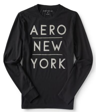 Aeropostale Mens Slim Fit Textured Graphic T-Shirt - XS