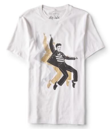 Aeropostale Womens Let's Party With Elvis Graphic T-Shirt - XS