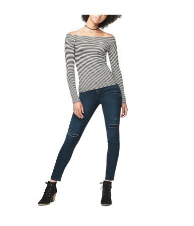 Aeropostale Womens Striped Basic T-Shirt - M