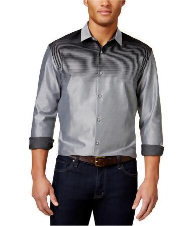 Alfani Mens Ombre Button Up Shirt - 3XL