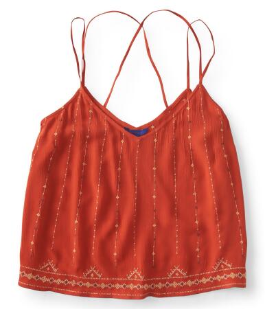 Aeropostale Womens Textured Cross-Lace Tank Top - XL