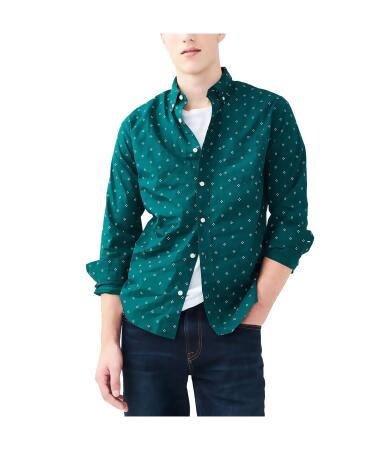 Aeropostale Mens Dot Dot Dot Button Up Shirt - M