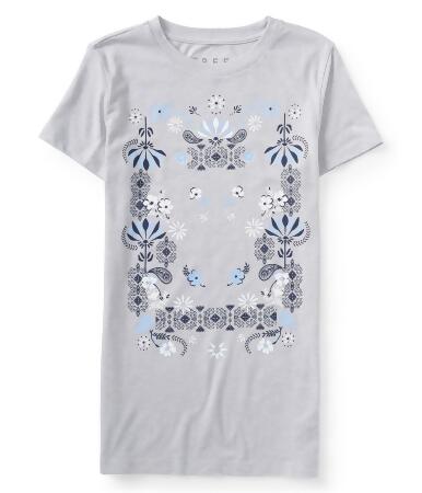 Aeropostale Womens Flower Frame Graphic T-Shirt - XL