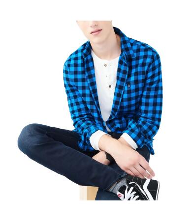 Aeropostale Mens Flannel Button Up Shirt - M