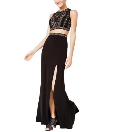 Say Yes To The Prom Womens 2-Pc. Studded Gown Dress - 1