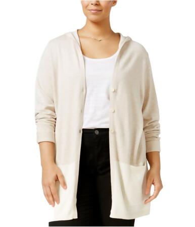 Style Co. Womens Hooded Cardigan Sweater - 3X
