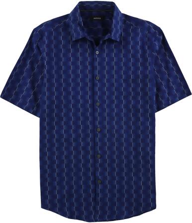 Alfani Mens Cotton Button Up Shirt - S