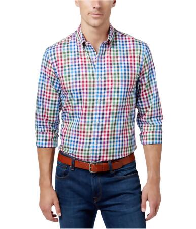 Club Room Mens Colorful Check Button Up Shirt - 3XL